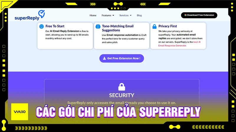 Gói chi phí & dịch vụ của SuperReply