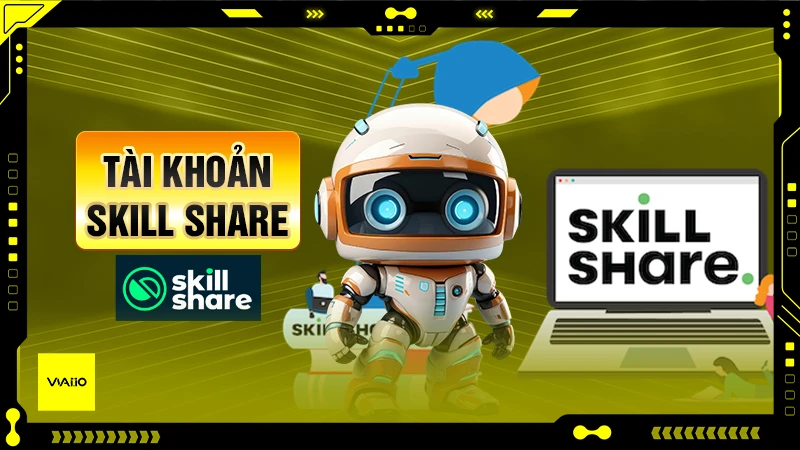 Hướng dẫn mua tài khoản SkillShare uy tín tại VNAI.IO