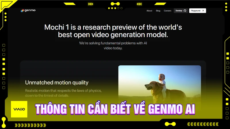 Thông tin cần biết về Genmo AI