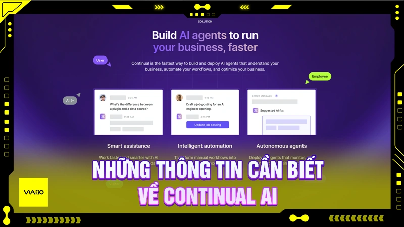 Những thông tin cần biết về Continual AI