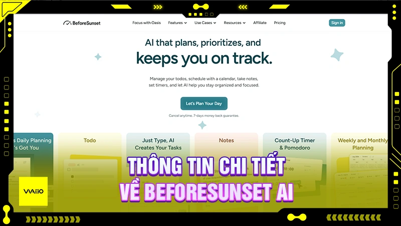 Thông tin chi tiết về BeforeSunset AI