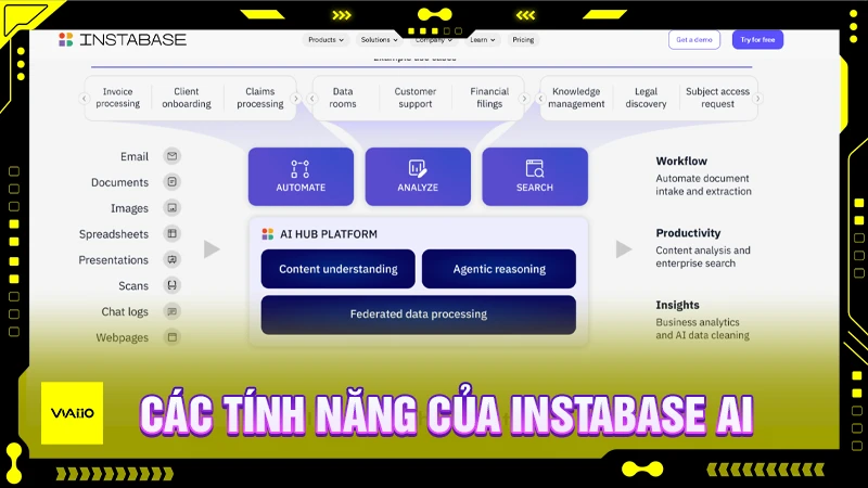 Các tính năng của Instabase AI