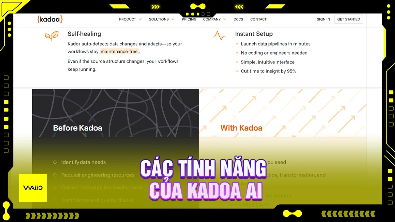 Các tính năng của Kadoa AI