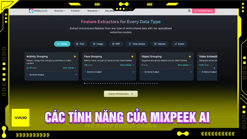 Các tính năng của MixPeek AI