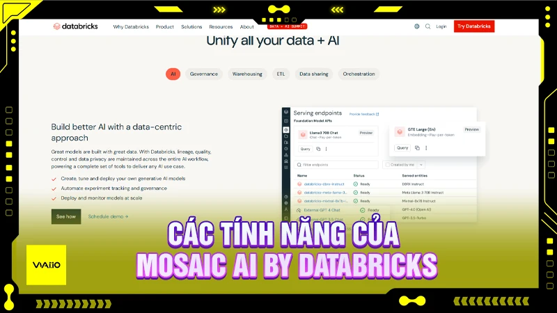 Các tính năng của Mosaic AI by Databricks