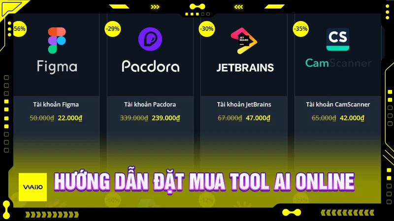 Hướng dẫn đặt mua tool AI online