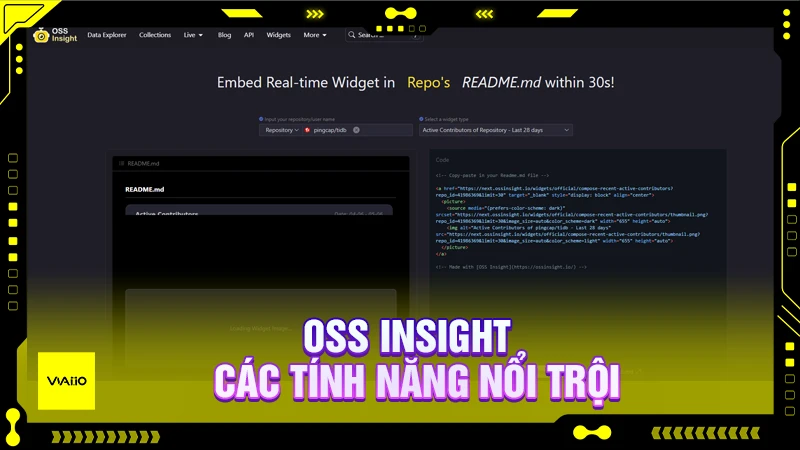 OSS Insight - Các tính năng nổi trội