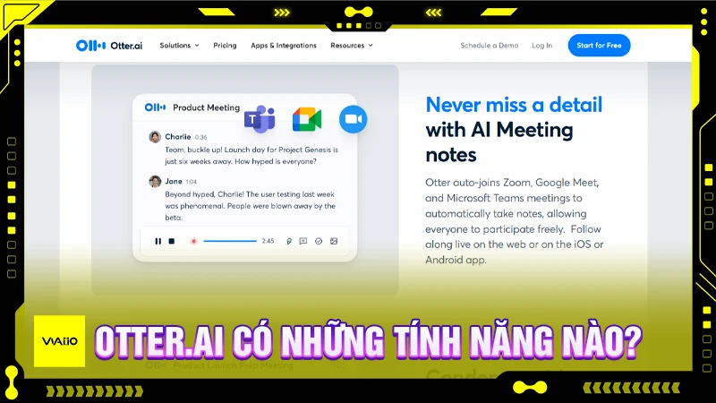 Otter.ai có những tính năng nào?