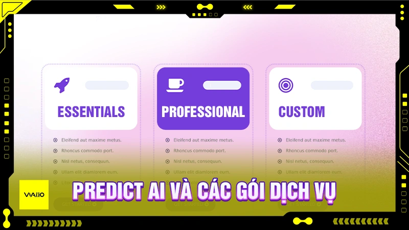 Predict AI và các gói dịch vụ