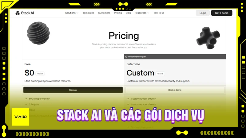 Stack AI và các gói dịch vụ