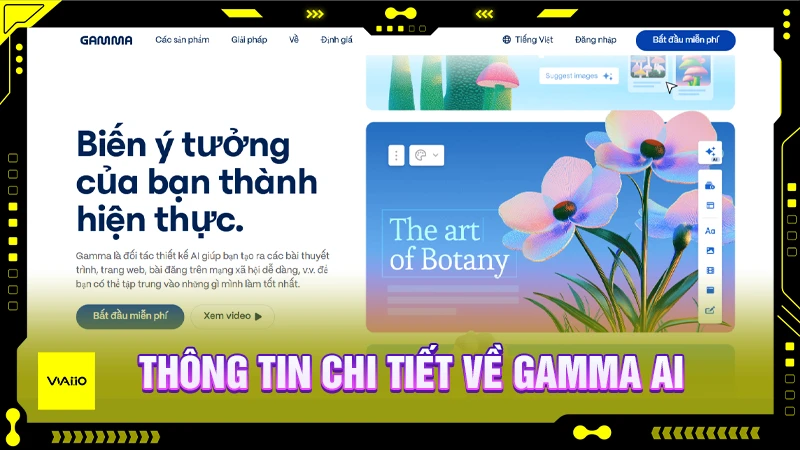 Thông tin chi tiết về Gamma AI