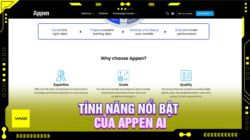 Tính năng nổi bật của Appen AI