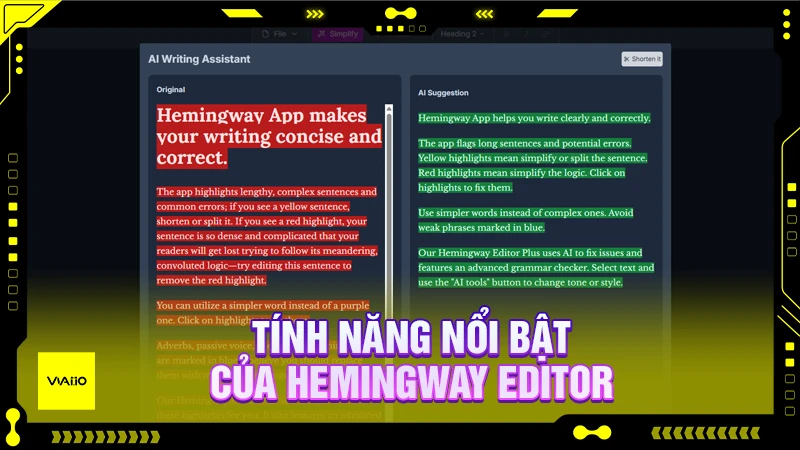 Tính năng nổi bật của Hemingway Editor