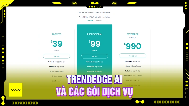 TrendEdge AI và các gói dịch vụ