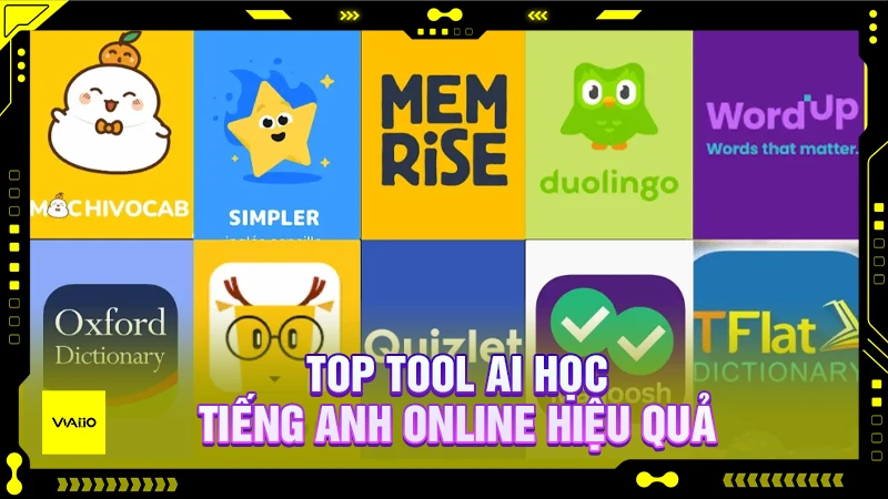 Top tool AI học tiếng Anh online hiệu quả