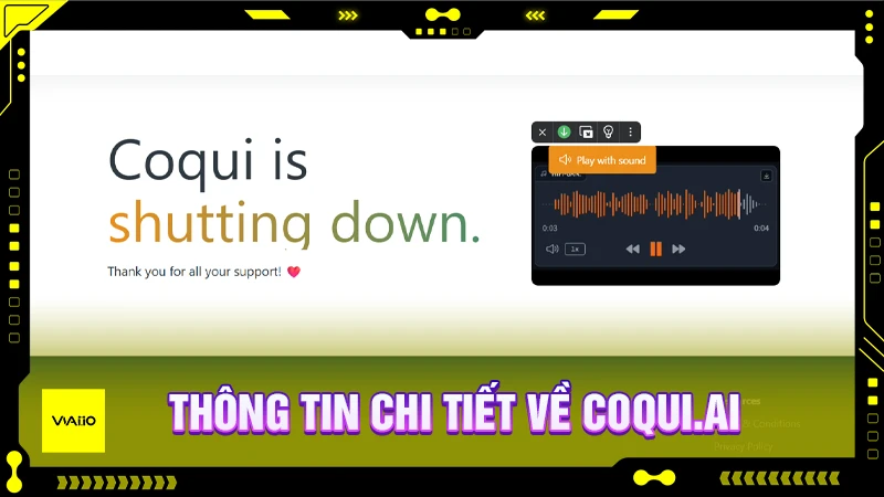 Chi tiết về công cụ Coqui.ai