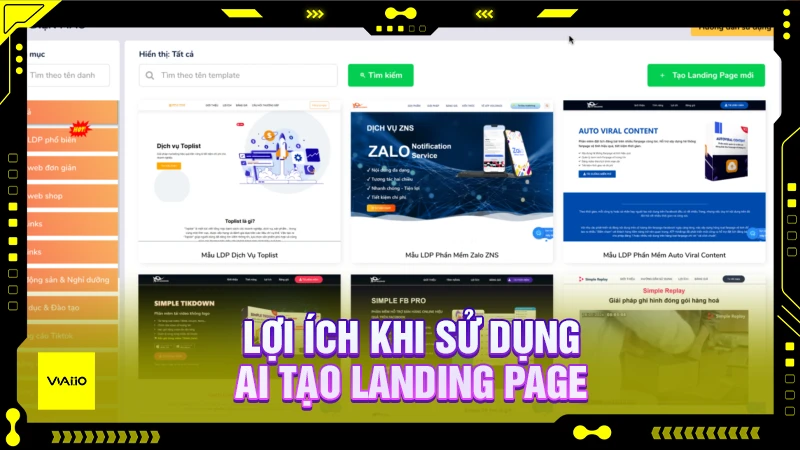 Lợi ích khi sử dụng AI tạo Landing Page
