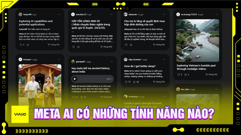 Meta AI có những tính năng nào?