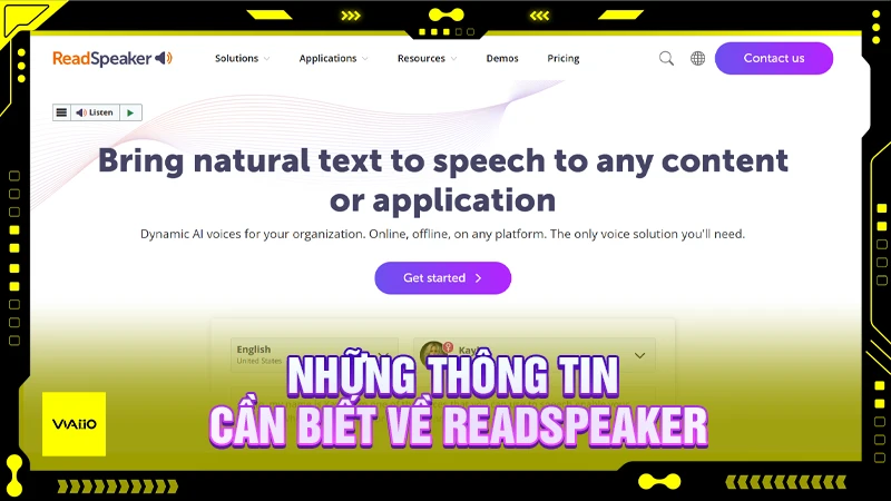Những thông tin cần biết về ReadSpeaker