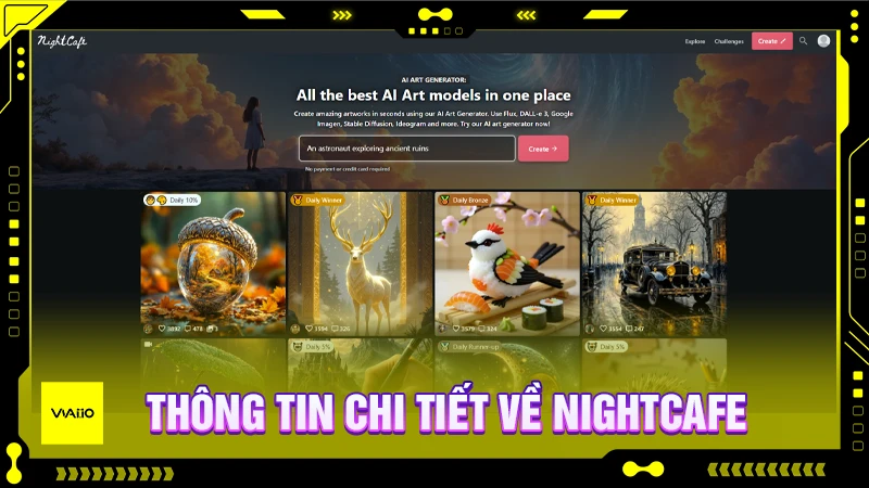 Thông tin chi tiết về NightCafe