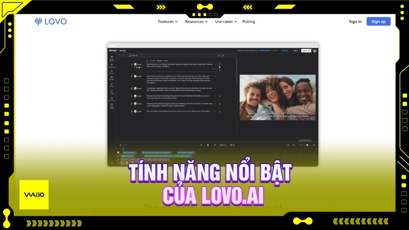 Tính năng nổi bật của LOVO.ai