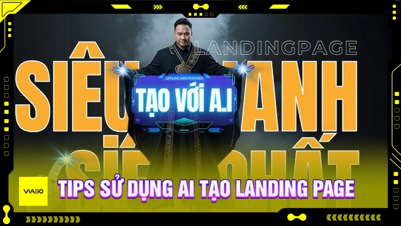 Tips sử dụng AI tạo landing page