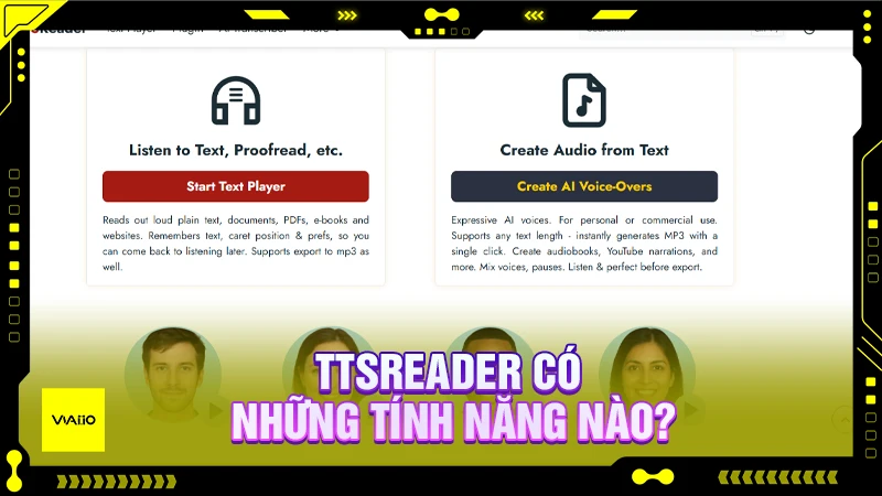 Các tính năng nổi bật của TTSReader AI