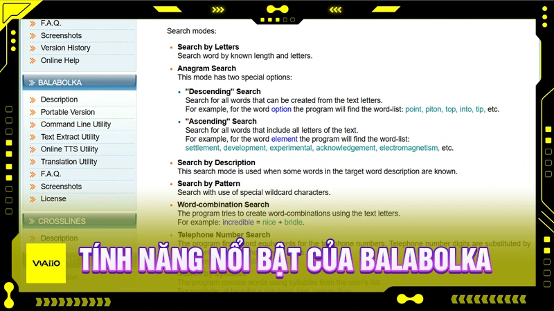 Các tính năng nổi bật của Balabolka AI