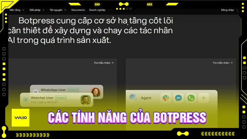 Các tính năng vượt trội của Botpress