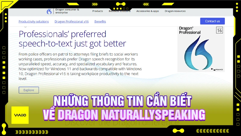 Những thông tin cần biêt về Dragon NaturallySpeaking