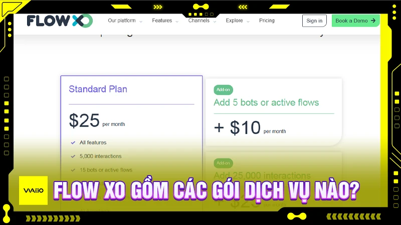 Các gói dịch vụ của Flow XO