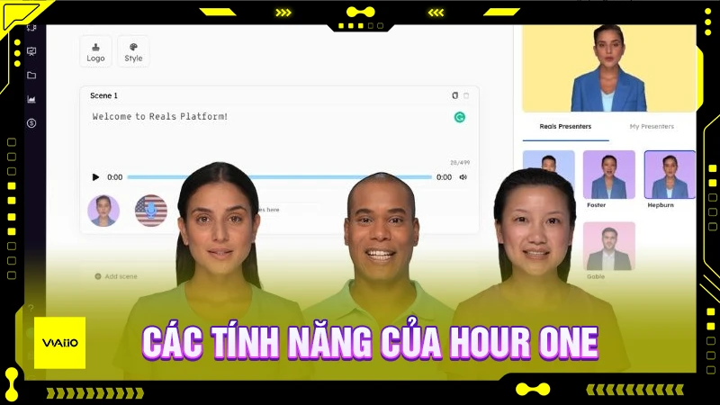 Các tính năng của Hour One