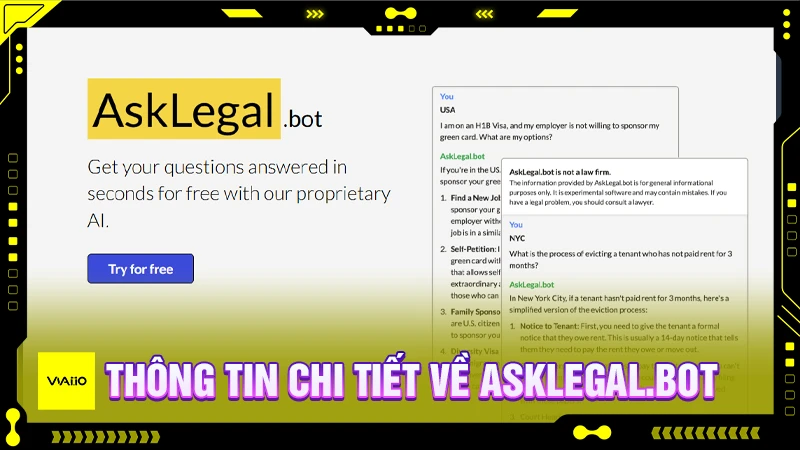 Thông tin chi tiết về AskLegal.bot