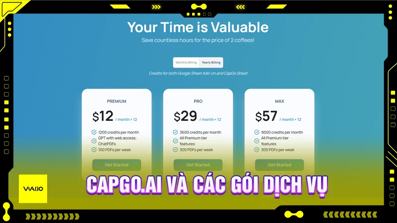 CapGo.AI và các gói dịch vụ