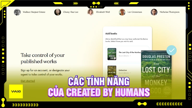 Các tính năng của Created by Humans