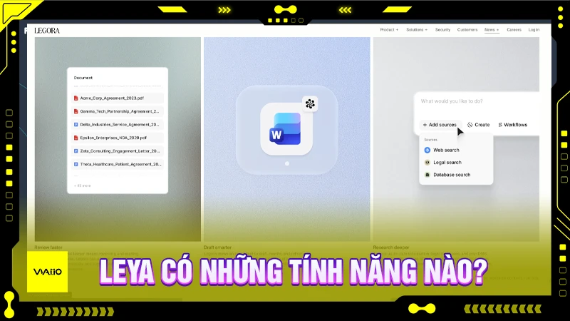 Leya có những tính năng nào?