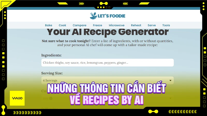 Những thông tin cần biết về Recipes By AI