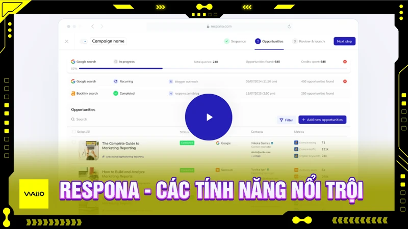 Respona và các tính năng nổi trội