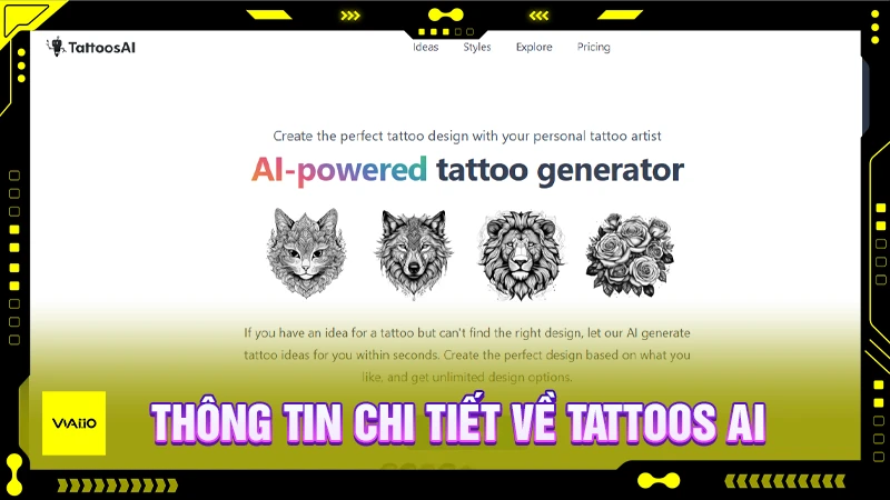 Thông tin chi tiết về Tattoos AI