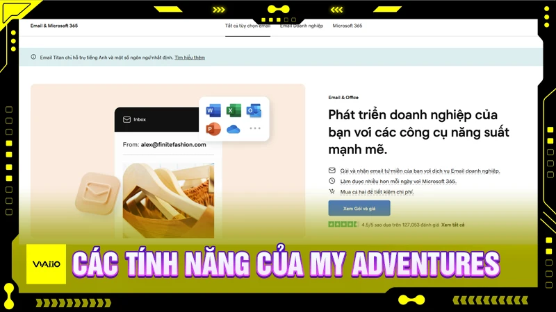 My Adventures có các tính năng nào?