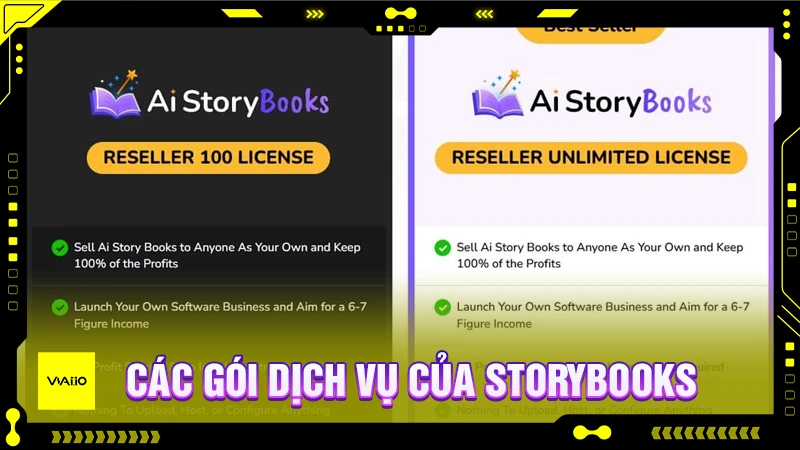 Các gói dịch vụ của StoryBooks